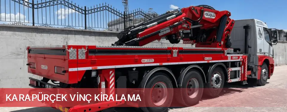 Karapürçek İlçemi Vinç Kiralama